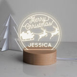 Personalised 'Merry Christmas' Mini Desk Lamp - Dustandthings.com