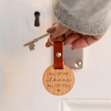 Engraved "Forever and Always" Wooden Keyring - Dustandthings.com