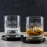 Engraved Whiskey Tumbler - Groomsman Gifts - Luxury Wedding Gifts - Party Presents from Bride and Groom - Engraved Old Fashioned Glass - Dustandthings.com