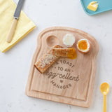 Personalised 'Toast to an Egg-cellent Boss' Egg Board - Dustandthings.com