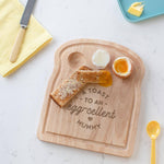 Personalised 'Egg-cellent Mother' Egg and Toast Board For Mum - Dustandthings.com
