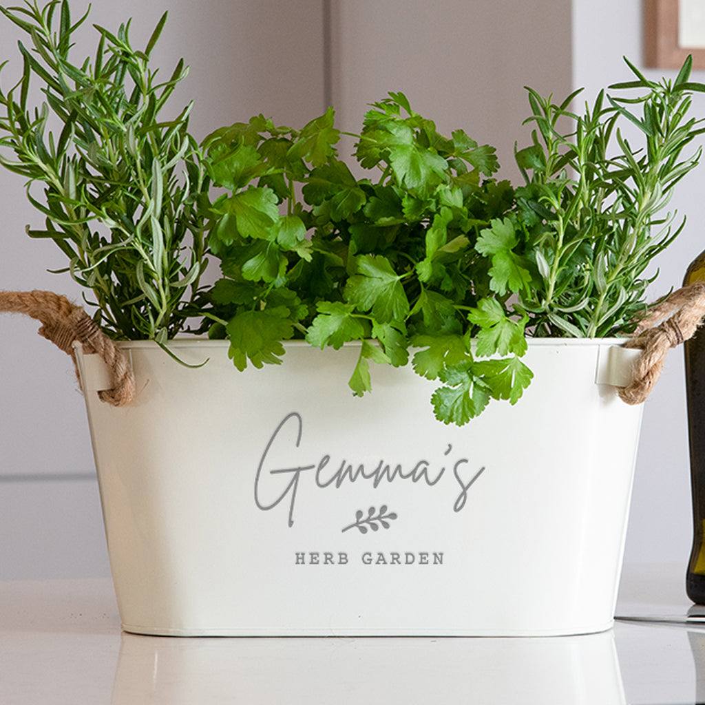 Personalised Name Herb Planter - Dustandthings.com