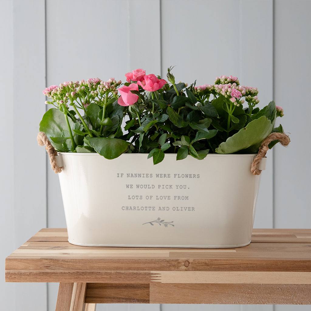 Personalised Flower Planter from Children 'If - Were Flowers I'd Pick You' - Dustandthings.com