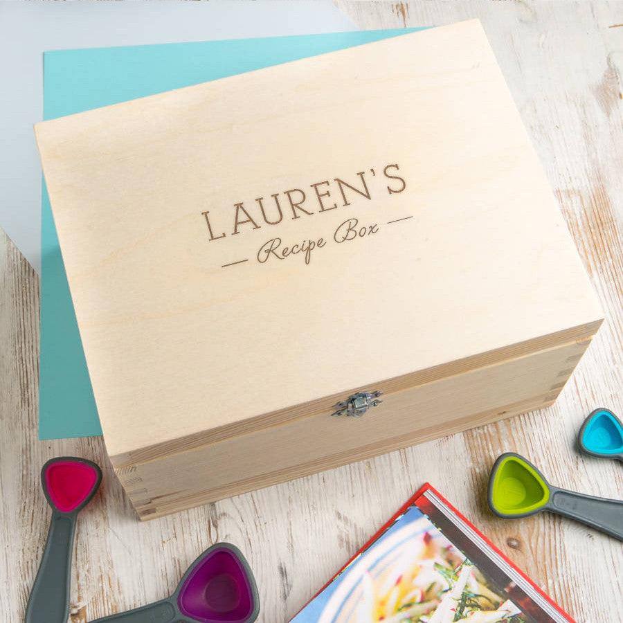 Personalised Recipe Box - Dustandthings.com