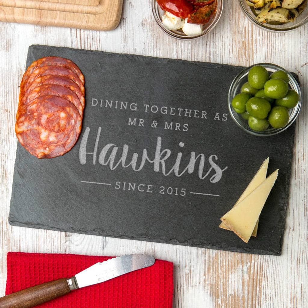 Personalised 'Eating Together Since' Serving Board - Dustandthings.com