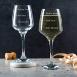 Personalised Teacher Wine Glass / Teacher Gifts - Dustandthings.com