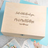 Personalised Wedding Thank You Box - Dustandthings.com