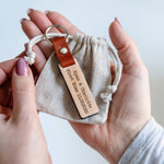 Personalised First Home Wooden Keyring - Dustandthings.com
