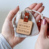 Personalised Keyring for Mummy or Daddy - Dustandthings.com