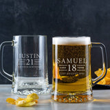 Personalised Engraved Pint Glass - Birthday Tankard - Dustandthings.com