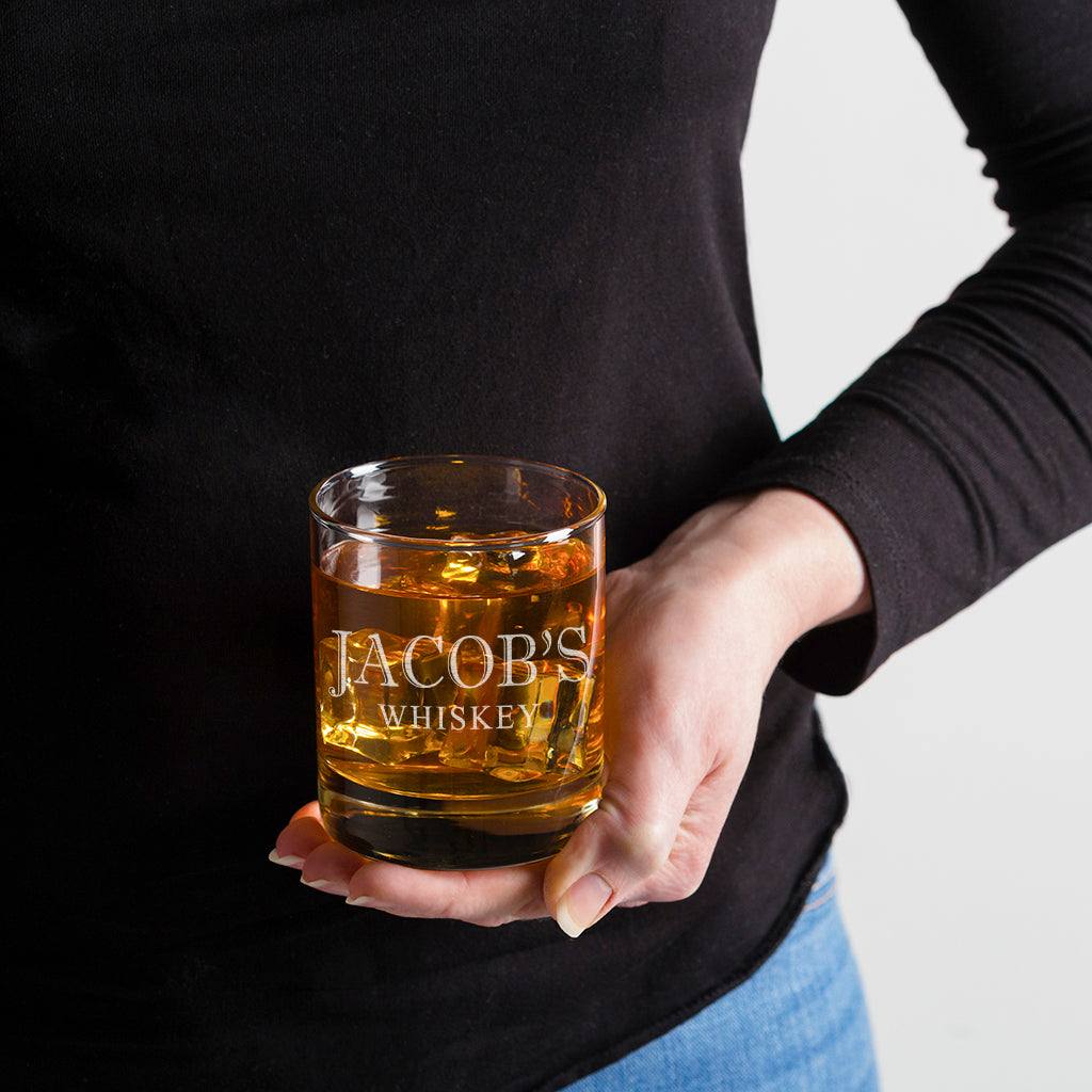 Personalised Whiskey Glass Tumbler - Dustandthings.com