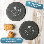 Personalised Follow Your Heart Round Slate Board - Dustandthings.com