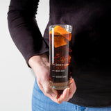 Personalised Highball Gin Glass - With Funny Fill Lines. - Dustandthings.com
