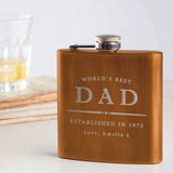 Personalised Hip Flask For Dad - Dustandthings.com