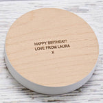 Personalised Coloured Edge Coaster - Dustandthings.com