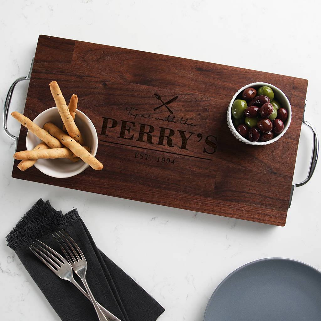 Personalised Premium Family Serving Board - Dustandthings.com