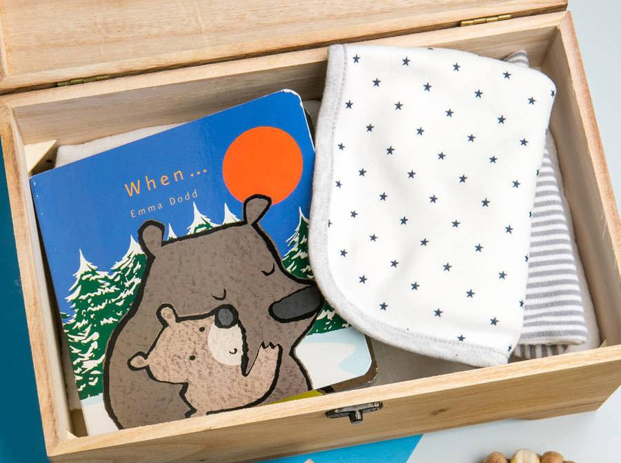 Personalised Baby Boy Keepsake Box - Dustandthings.com