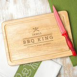 Personalised 'Bbq King' Mens Chopping Board - Dustandthings.com