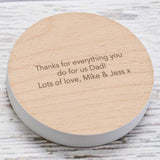 Personalised 'Biscuits And Tea' Colour Edge Coaster - Dustandthings.com