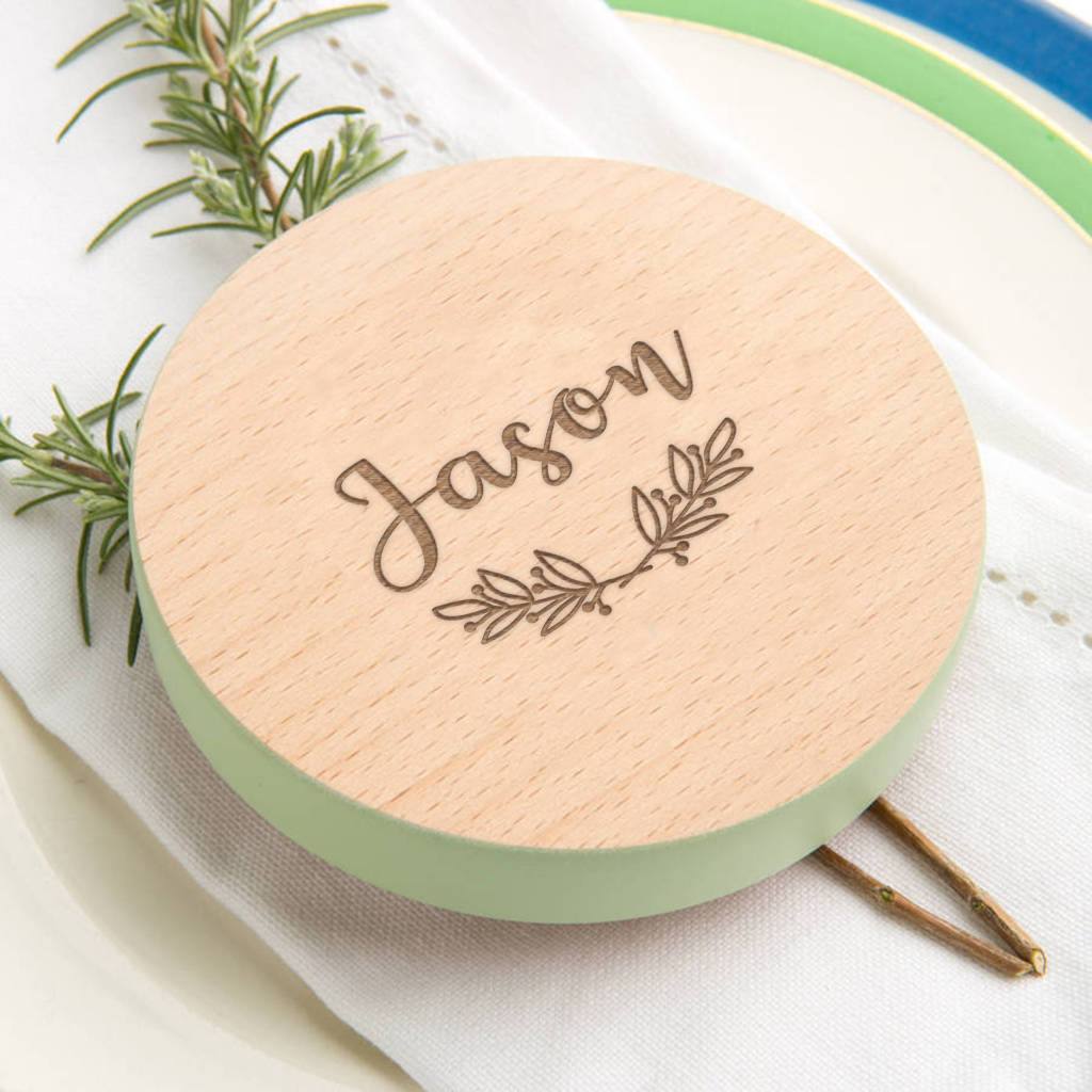 Personalised Christmas Table Setting Coaster - Dustandthings.com