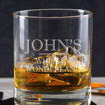 Personalised Christmas Whisky Tumbler Glass For Him - Dustandthings.com