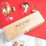Personalised Christmas Wine Box - Dustandthings.com