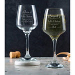 Personalised Christmas Wine Glass - Dustandthings.com