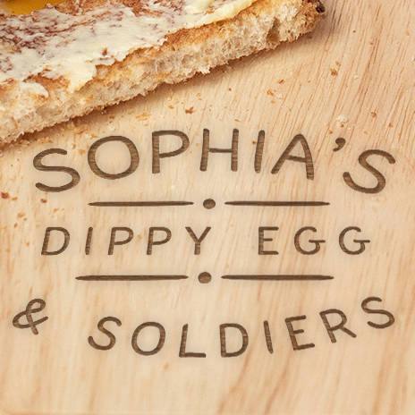 Personalised Egg And Toast Board For Children - Dustandthings.com