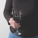 Personalised Wine Glass For Her - Dustandthings.com