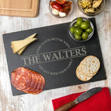 Personalised 'Food Tastes Better When…' Chopping Board - Dustandthings.com