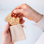 Personalised First Home Wooden Keyring For Couples - Dustandthings.com