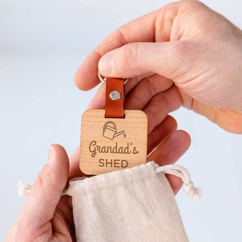 Personalised Garden Shed Keyring For Him - Dustandthings.com