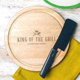 Personalised 'King Of The Grill' Bbq Serving Board - Dustandthings.com