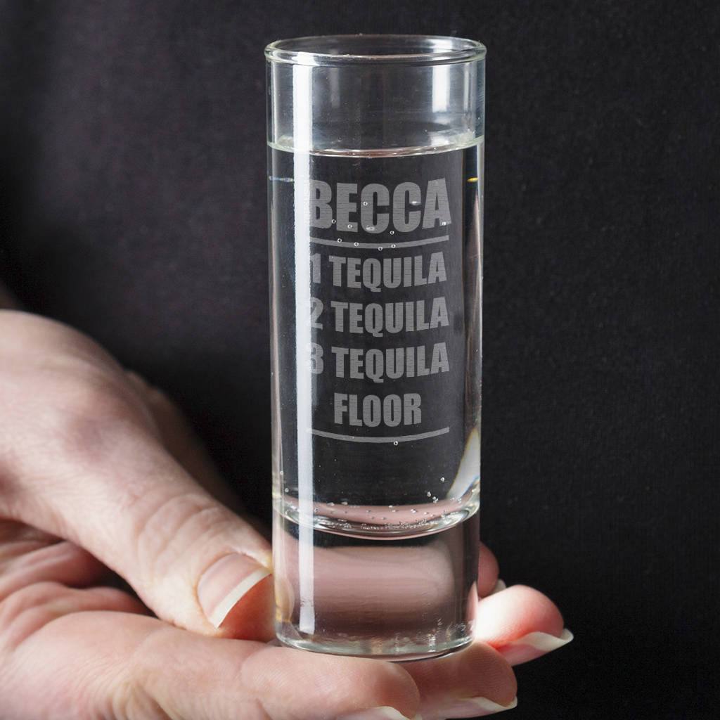 Personalised Shot Glass - Dustandthings.com