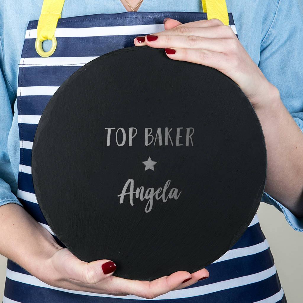 Personalised 'Master Baker' Baking Board - Dustandthings.com