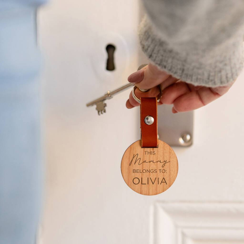 Personalised 'This Mummy Belongs To:' Keyring For Mum - Dustandthings.com