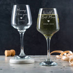 Personalised Mum Wine Glass - Dustandthings.com