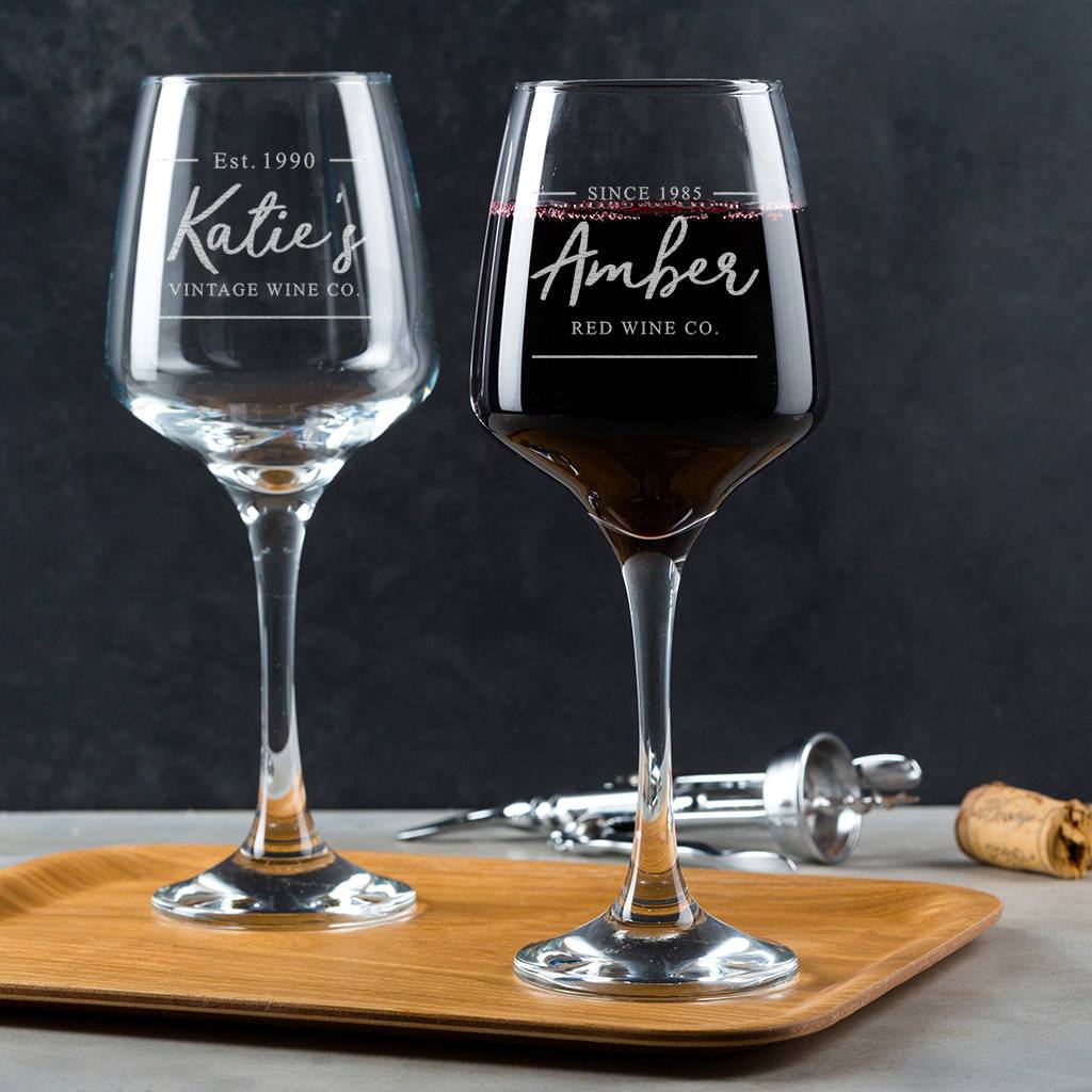 Personalised Wine Glass For Her - Dustandthings.com