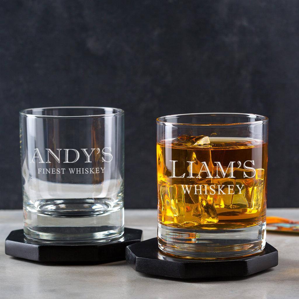 Personalised Whiskey Glass Tumbler - Dustandthings.com