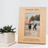 Personalised 'Remember When…' Best Friend Photo Frame - Dustandthings.com