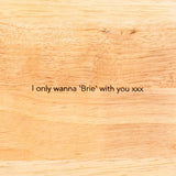 Personalised 'Eating Together' Round Wood Board - Dustandthings.com