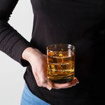 Personalised Whiskey Glass With Measure Lines - Funny Presents For Dad - Dustandthings.com